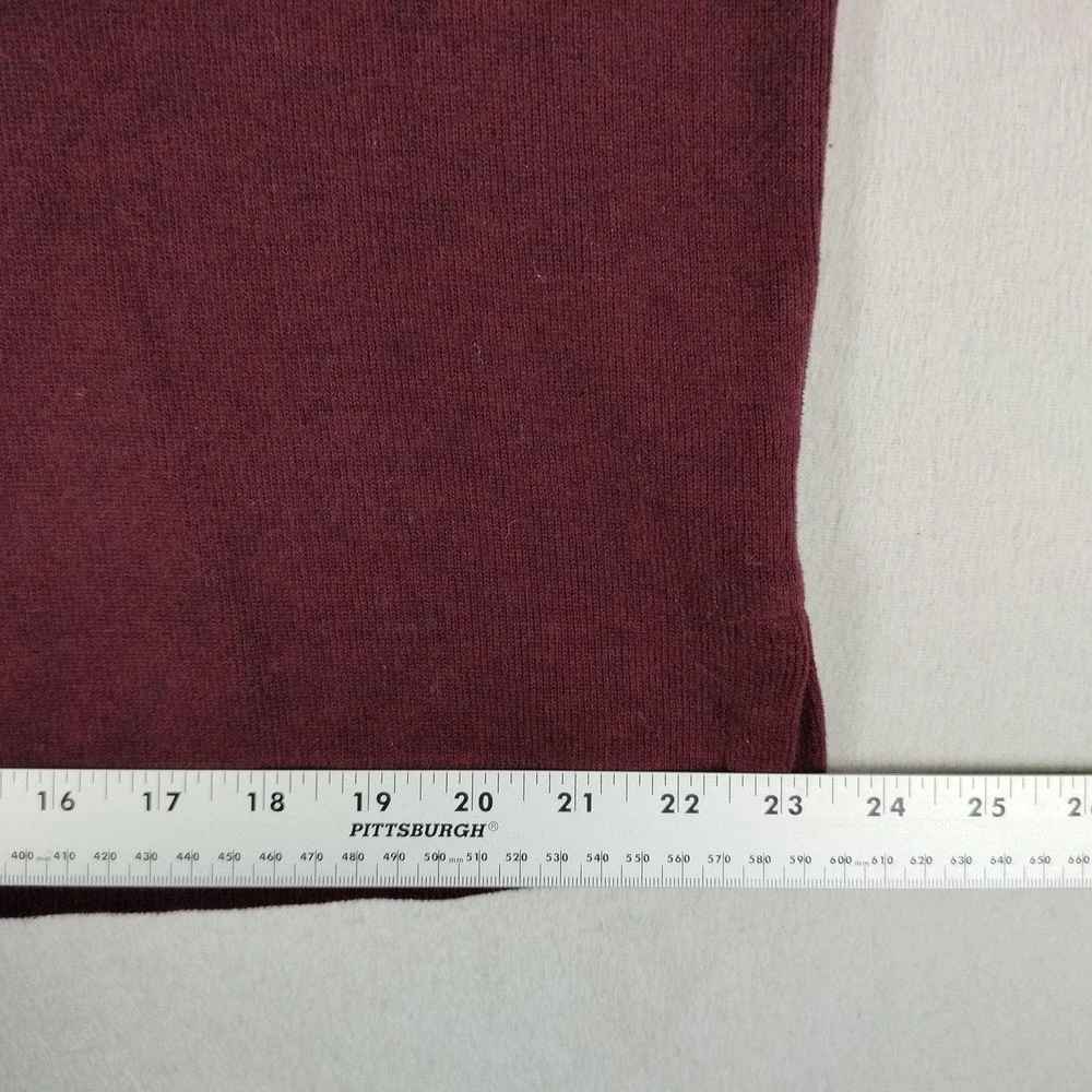 Vintage Polo Ralph Lauren Sweater Mens Large Red 1/4 Zip Mock Neck Cotton‎ Pony